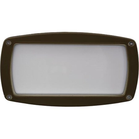 Dabmar Lighting Dabmar Lighting DSL1016-BZ Recessed Open Face Brick; Step & Wall Light; Bronze - 5 x 9 x 3.90 in. DSL1016-BZ